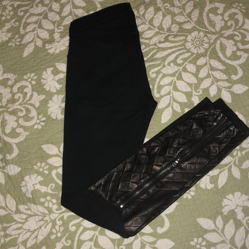 Hudson Krista W/ Blk leg leather. Women size 24